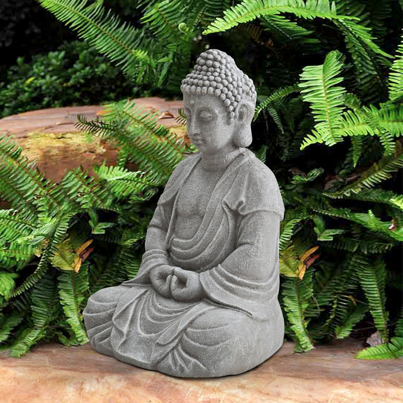 Dakota Fields Waterloo Decorative Buddha Garden Decor Statue Reviews Wayfair